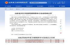 公司通過(guò)2023年省級“專(zhuān)精特新”中小企業(yè)認定